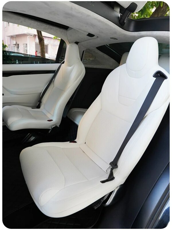 Cubierta de cuero para asientos de coche Tesla modelo X S, estilo envolvente completo, precio de fábrica al por mayor, accesorios interiores personalizados