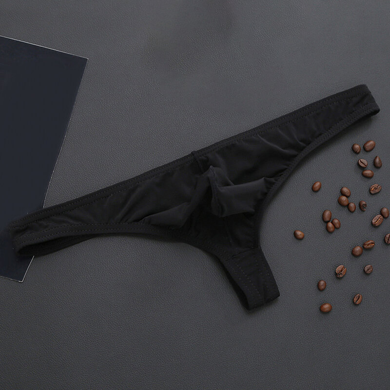 กางเกงในกางเกงชั้นในไร้ตะเข็บโปร่งเซ็กซี่ของผู้ชายบิกินี่ยืดเอวต่ำ, กางเกงในจีสตริงบางเฉียบระบายอากาศ