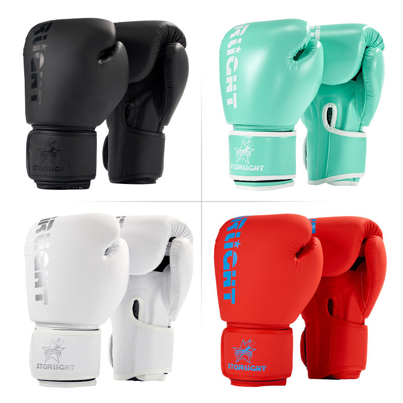 Боксерские перчатки для мужчин и женщин, из ПУ кожи, для тхэквондо, карате, тайского бокса, чемпиона, Бесплатная Боевая тренировка ММА, Санда, для взрослых и детей