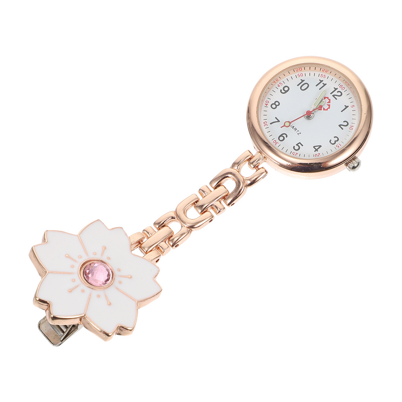 Ładny fioletowy zegarek studencki z kieszeniami do zawieszenia zegarek przenośny do zegarków elegancki zegarek