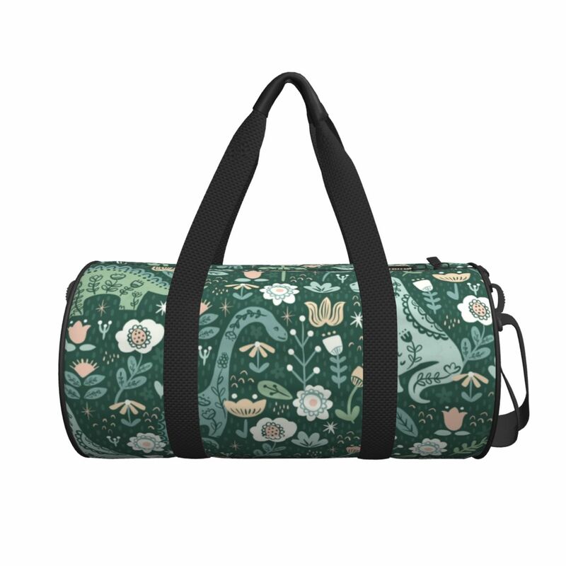Travel Bag Folk Floral Dinosaur Gym Bag Animal Cartoon Oxford Sports Bags Large Capacity Yoga Handbag Fitness Bag For Couple