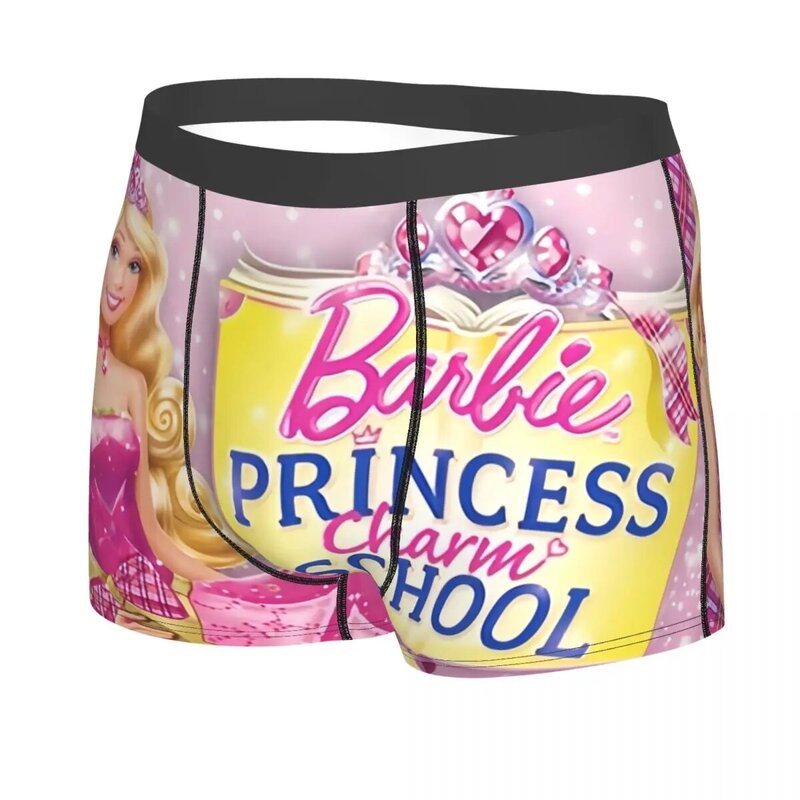 Disney Barbie Fantasy Princess Charm School Underwear Customized Anime Movies Boxer Shorts Panties Briefs Breathable Underpants