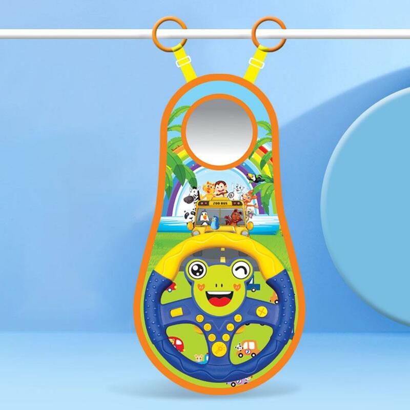 Asiento de coche de juguete para bebé, volante Musical de simulación, juguete de Motor para niño pequeño, regalos para niño y niña