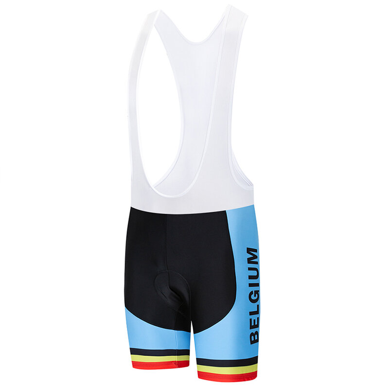 Equipe Bélgica Ciclismo Pro Jerseys para homens, MTB Vestuário de bicicleta, Verão Bib Set, Bike Wear, Short Maillot Culotte Suit, 20D Bib Set