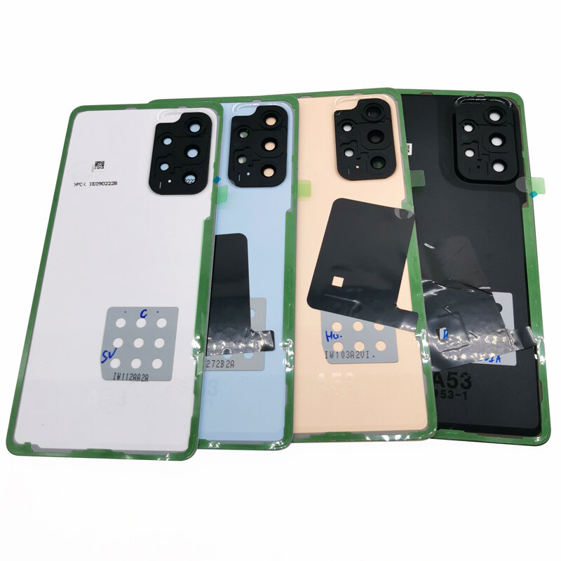 Pour Samsung Galaxy A53 5G Arrière Batterie Couvercle Arrière du Boîtier Remplacement Avec Objectif De La Caméra Pour Galaxy A53 A536 SM-A536B A536U
