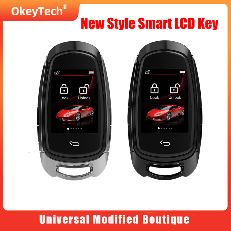 Universal LCD Smart Key para Audi, Modificado, Confortável, Auto Lock, Keyless Go para Todos os Carros, W05, Mais Novo