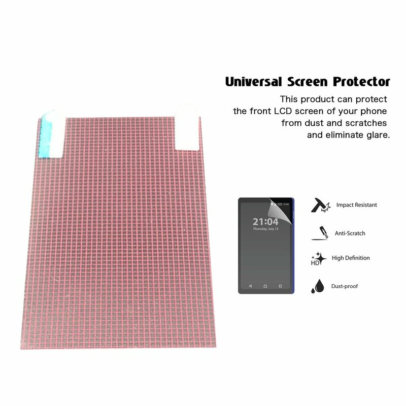 Película protetora universal para tela do telefone inteligente, anti-poeira, anti-risco, tablet, GPS, 6 ", 7", 8 ", 9"