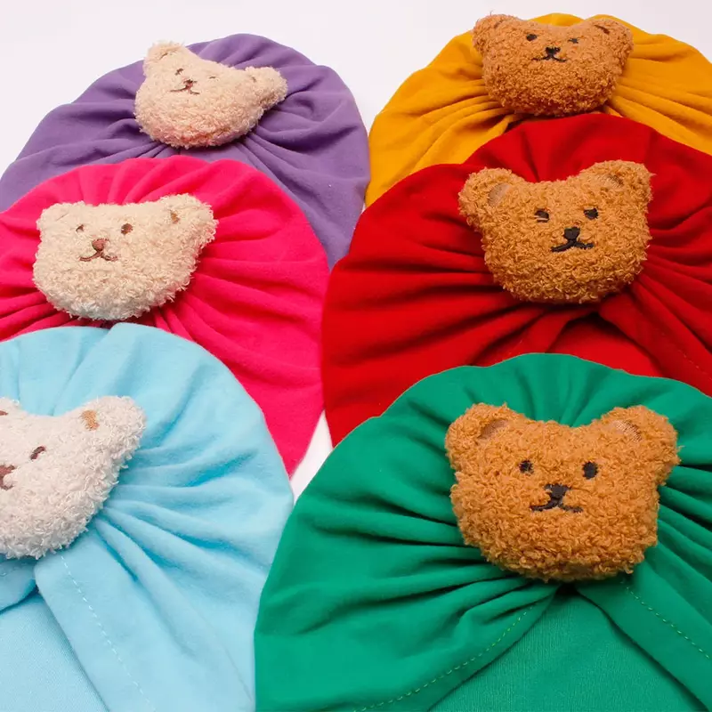 Le nuove borse per bambini europee e americane Cap Baby Bear Hat Infant Warm Keeping Girls Hats