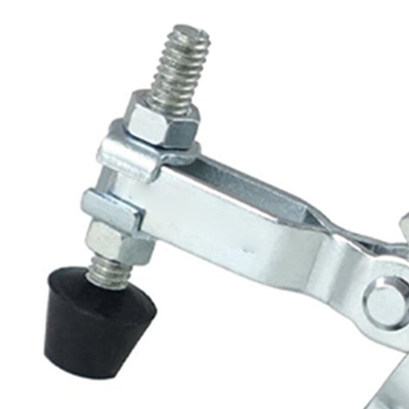 4PCS Vertical Quick-Release Toggle Clamp 102B - 220 Ibs Holding Capacity W Rubber Pressure Tip Easy To Use
