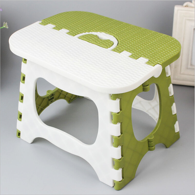 Folding Stool Stepladder Easy To Hold Lightweight Indoor Outdoor Travel Bath Easy To Carry Children Adults Non-slip