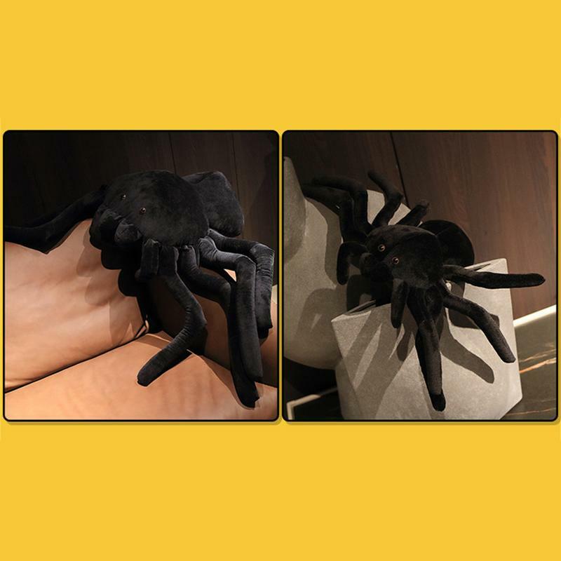 Peluche de araña de dibujos animados, almohada Huggable de felpa con vuelo, regalo de fiesta de Halloween, muñeco de Animal