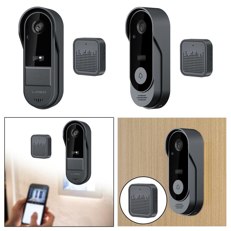 Doorbell Camera Waterproof Sturdy 166° Wide View Video Doorbell Night Vision for Home Outdoor Apartments All Weather Conditions