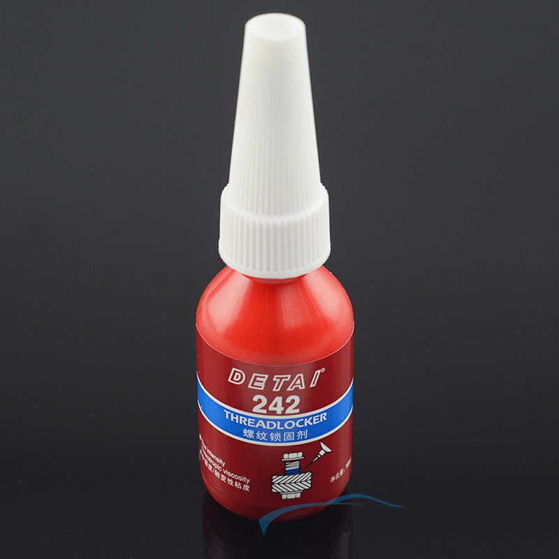 Colle anti-pression bleue 242, 1 bouteille de 10ml, adhésif pour vis anaérobique, fil anti-corrosion