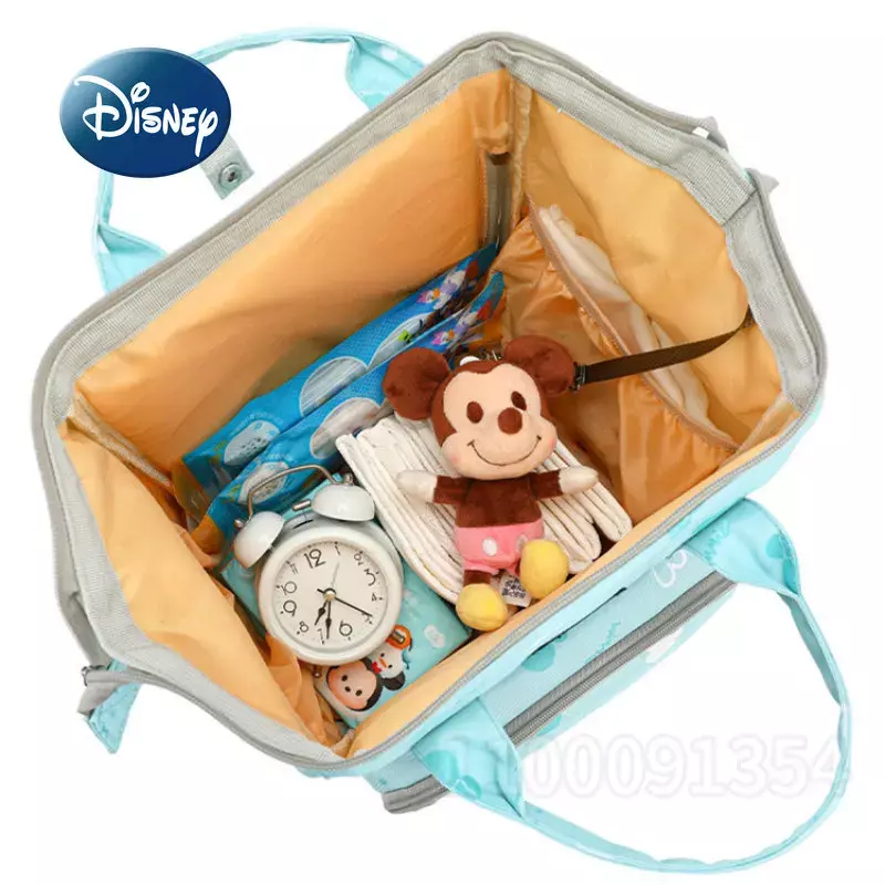 Disney Mickey oryginalna nowa torba na pieluchy plecak luksusowa marka torba na pieluchy dla niemowląt o dużej pojemności wielofunkcyjna kreskówka dziecko torba