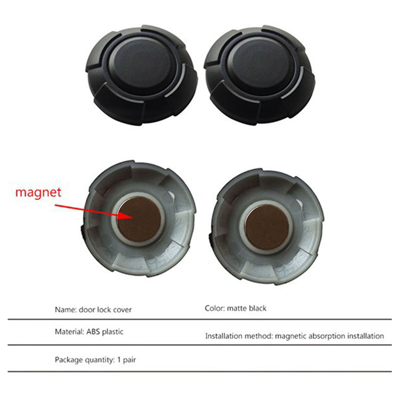 2 Stück magnetische Autotür Schlüssel loch verkleidung für Jimny JB64 JB74 2014-2018 Türschloss abdeckung Außen zubehör