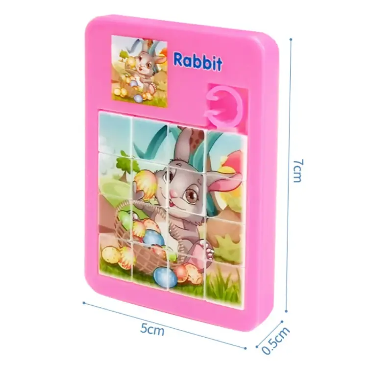 1-16 Number Learning Slide Puzzles Cartoon Education Letter Animal Children's Jigsaw Puzzle Games Brain Exercise Mini Toys