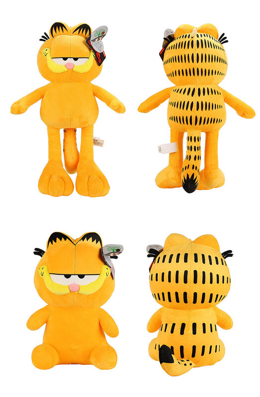 Кавайная Подлинная супер гладкая и милая плюшевая кукла Garfield, украшение для комнаты, детский подарок на день рождения