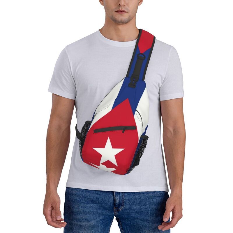 Cuba Cuban National Flag Sling Bag Men Cool Shoulder Chest Crossbody Backpack Travel Hiking Daypack
