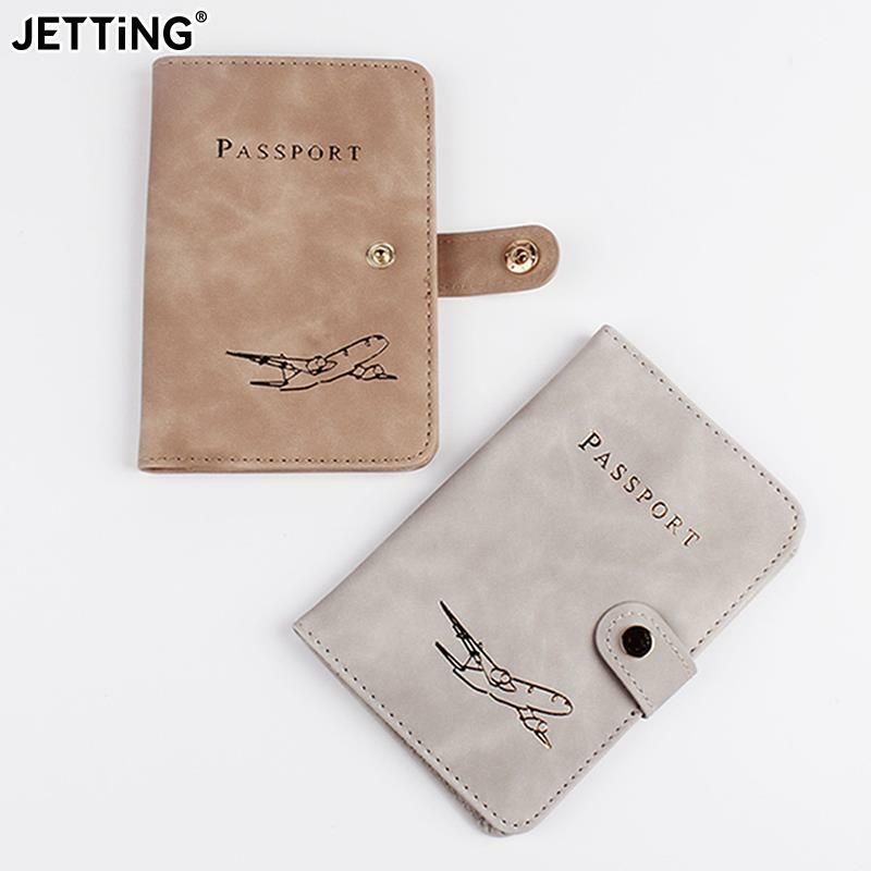 Impermeável PU Leather Passport Holder Covers Case, Travel Credit Card Wallet, Cute Book para mulheres e homens