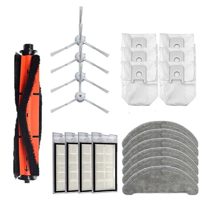 Accessoires pour aspirateur robot Roidmi EVE Plus, vadrouille, gril, filtre Hepa, brosse, sac à poussière, pièces de rechange