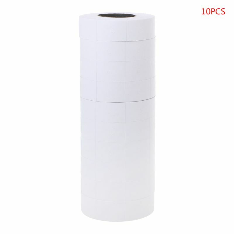 Price Label 10 Rolls Double Row Products Marking Recording Multifunction Supply