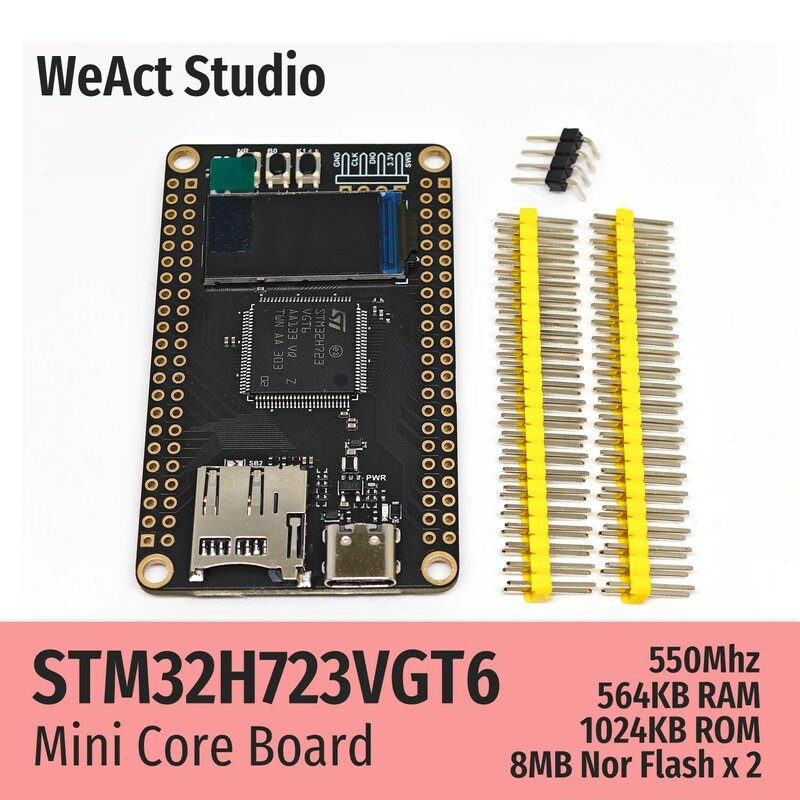 WeAct-Placa de demostración de núcleo STM32H723VGT6 STM32H723 STM32H7 STM32
