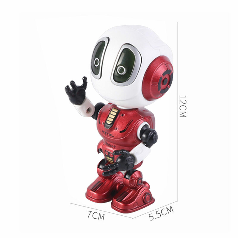 Brinquedo robô elétrico com música leve, luminoso piscando cantando dançando brinquedo para crianças, presente para meninos e meninas
