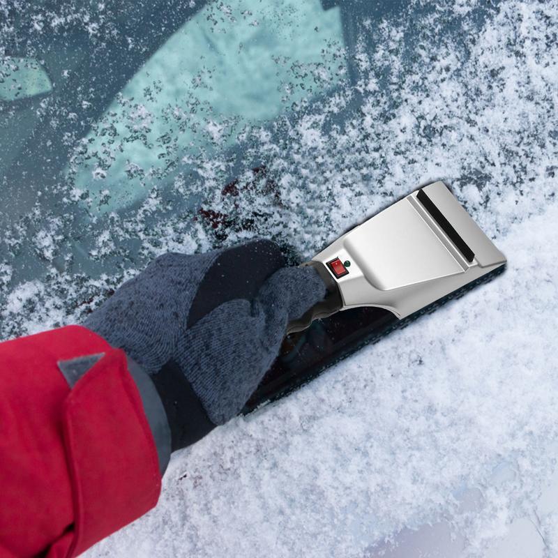 เครื่องบดน้ำแข็งสำหรับรถยนต์ที่ให้ความร้อนด้วยไฟฟ้าน้ำหนักเบาและสะดวกสบายที่ตักหิมะเครื่องบดน้ำแข็ง S สำหรับที่บังแดดหน้ารถยนต์