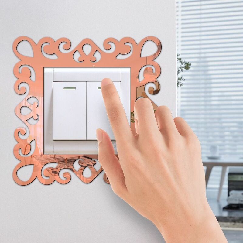 Anti-Dirty Switch Protective Cover Socket Decor Non-Adhesive Self-Adhesive Switch Sticker Outlet Wall Sticker Home