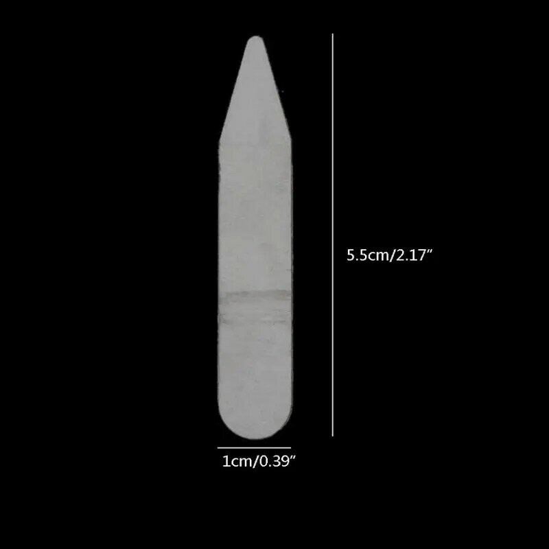 652F 200 szt. Przezroczyste plastikowe podpórki do kołnierzy Nierdzewne kołnierze Stałe wsporniki kołnierzy 55 mm
