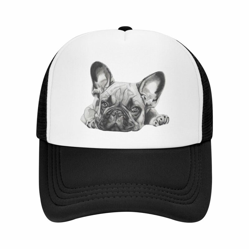 Sombrero de camionero de Bulldog Francés para hombre y mujer, gorra de béisbol ajustable, personalizada, Unisex, para exteriores