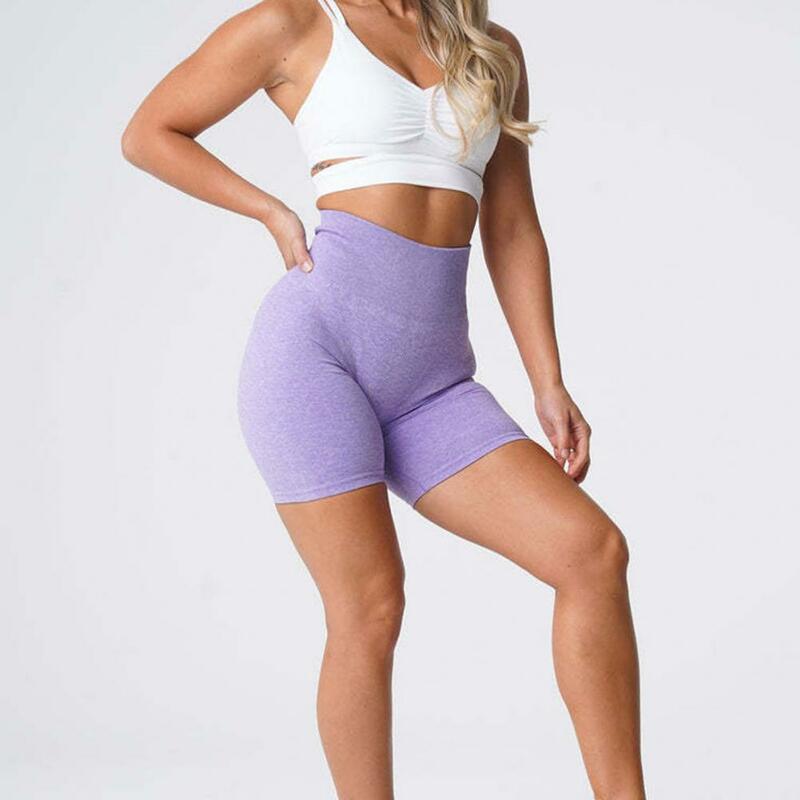 Pantaloncini da Yoga da donna a vita alta Super traspiranti elastici resistenti all'usura elasticità Skinny pantaloncini da Fitness sollevati dal culo pantaloni da Jogging
