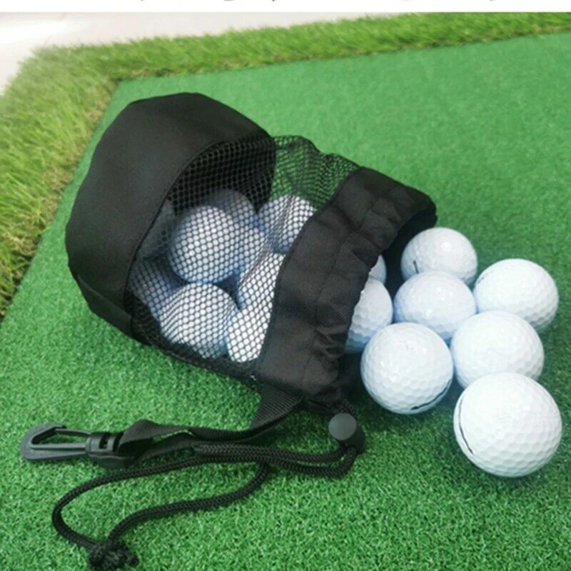 Aufbewahrungstasche für Golfbälle und Spielzeug, Netzbeutel mit Kordelzug, Outdoor-Sportzubehör