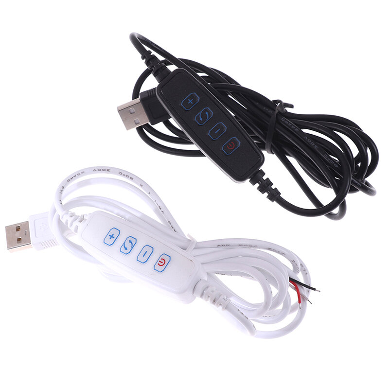 Cable de extensión de línea de fuente de alimentación de puerto USB atenuador LED con adaptador de interruptor de encendido y apagado