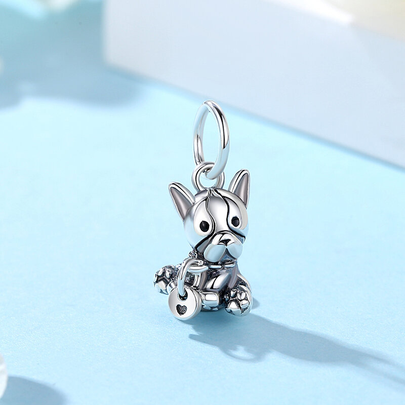 Original 925 Sterling Silver Charm Love Dog Puppy Cat Paw Pendant Charms Fit Pandora Bracelets Necklaces Diy Jewelry For Women