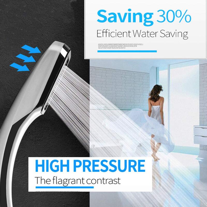 ZhangJi 300 Holes High Pressure Rainfall Shower Head Water Saving 3 Color Chrome Black White Sprayer Nozzle Bathroom Accessories