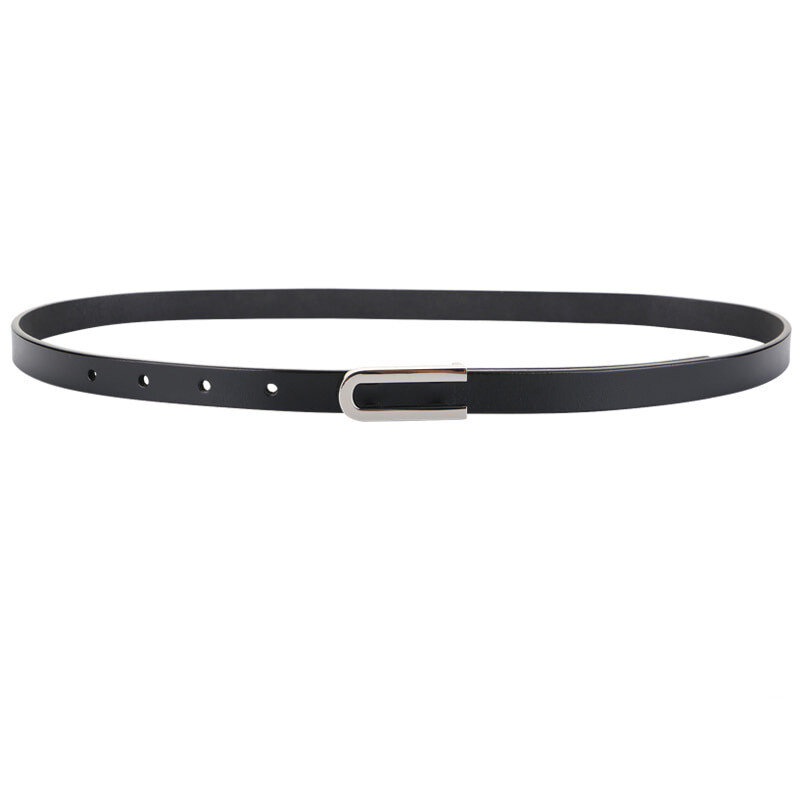 Bao Da Chính Hãng Cho Phụ Nữ Mới Mỏng Da Bò Mềm Waistbands Cho Nữ Dáng Nóng Bạc Khóa Hợp Kim Cummerbunds Quà Tặng Quần Jean