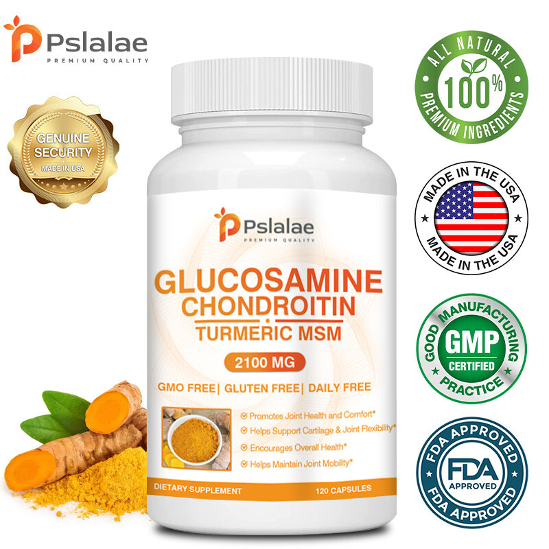 Glucosamina condroitina cúrcuma MSM, alivia a dor nas articulações e tem funções antioxidantes