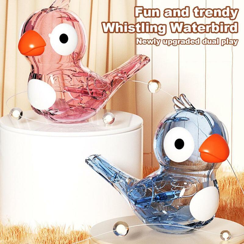 Silbato de pájaro de agua para niños, juguetes de baño para bebés, instrumento Musical de entrenamiento de sabiduría muscular Oral