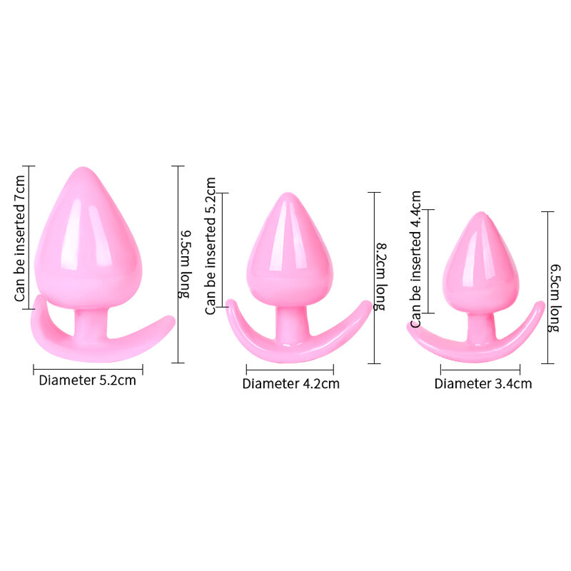 3ขนาดลูกปัด Jelly Anal Plug Butt Plug G-Spot Prostate Massager ซิลิโคนของเล่นสำหรับผู้ใหญ่ผู้หญิงผู้ชายเกย์เร้าอารมณ์ผลิตภัณฑ์