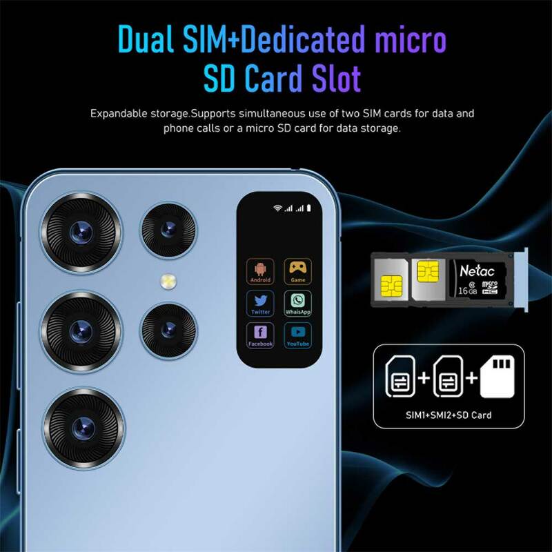 2024 originale S24 Ultra Smartphone 16GB + 1TB cellulare Dual Sim Celulares telefoni cellulari Android Face Unlock cellulare 7000mAh