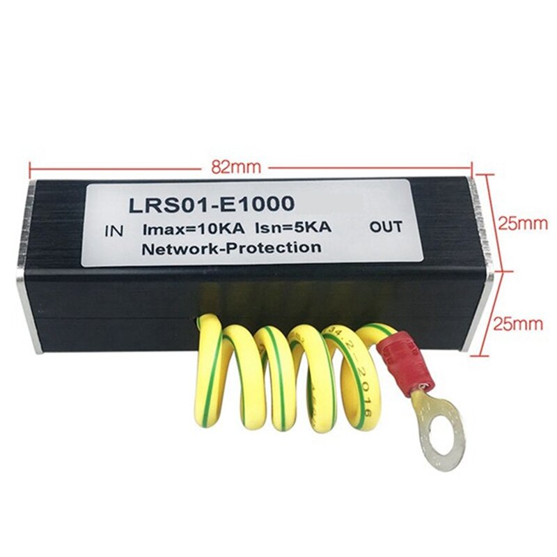 Protecteur de réseau, 2X POE 1000M, 1000M, Moniteur, Caméra, Surtension, RJ45, Gigabit Ethernet, Dispositif de protection, Parafoudre