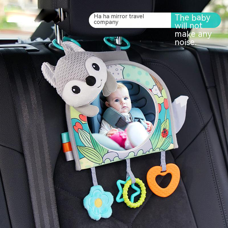 Baby Car Espelho Retrovisor Assento de Segurança Rear Facing Criança Segurança Monitor Acessórios Do Carro Bonito Distorting Espelho Pingente