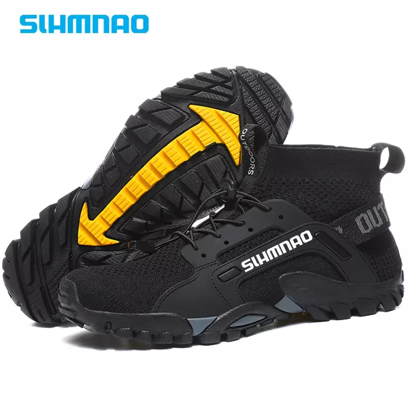 Fishing Shoes for Men's Mountain Climbing Anti Slip Hiking and Water Wading Shoes, Breathable Sports Hiking and Cycling Shoes