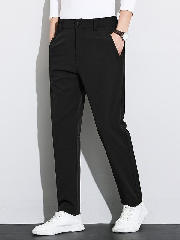 Pantalones de Golf de nailon para hombre, pantalón informal con bolsillos y cremallera, talla grande 8XL, Otoño, novedad de 2023