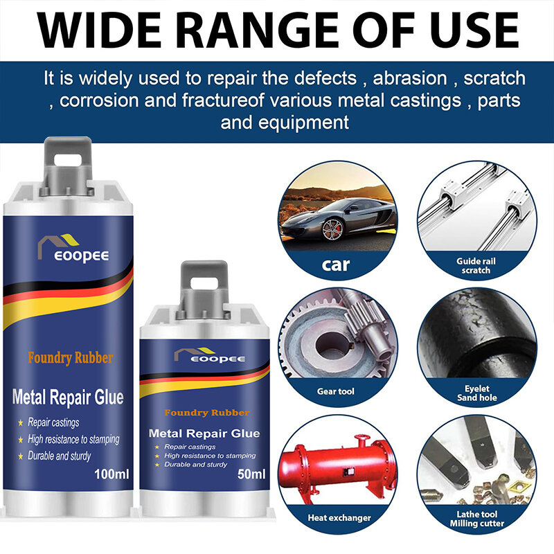 Metal Repair Glue High Strength Casting Adhesive Steel Aluminum Metal Repair Agent Oil Tank And Water Tank Leak Sealing Sealant