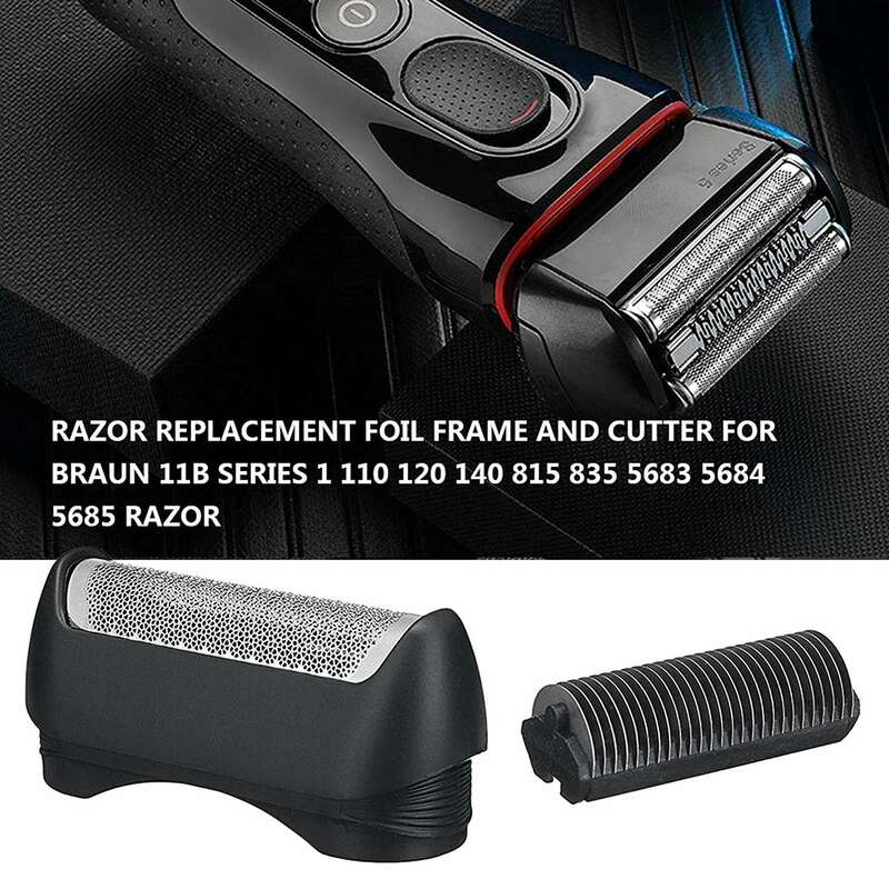 Electric Shaver Replacement Head for Braun 11B Series, Replace Shear Blade Cutters 1/110/120/140/815/835/5683/5684/5685