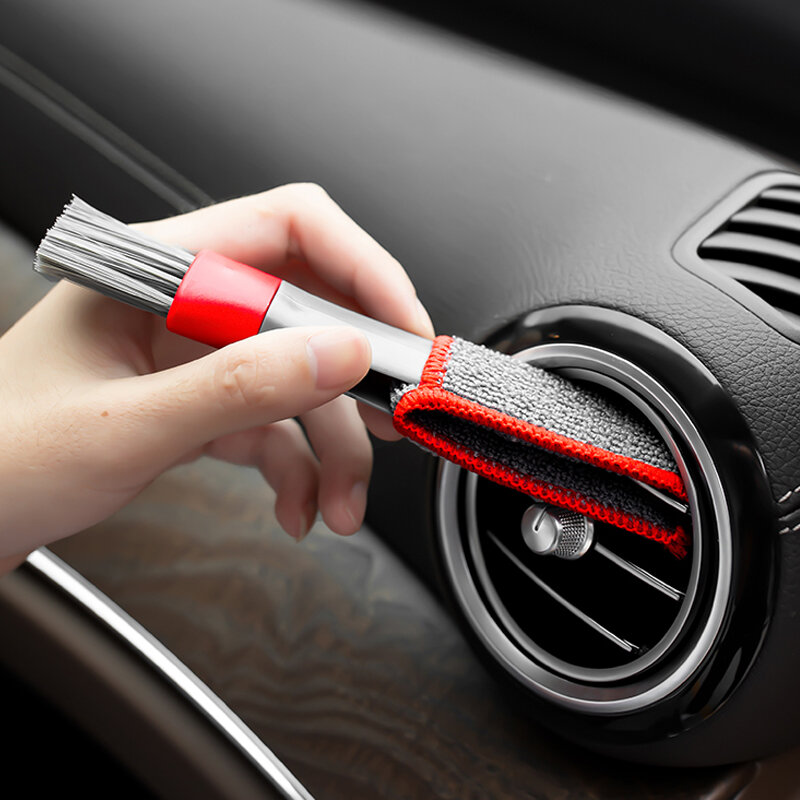 Brosse à poussière polyvalente pour voiture, sortie de climatiseur, outil de livres, accessoires d'intérieur