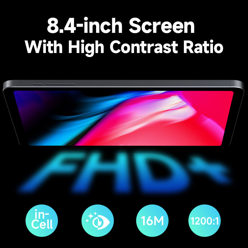 Alldocube-Mini Tablet iPlay 50, 8.4 polegadas Tiger T606, Android 13, Widevine L1, Memória Virtual, 8GB + 4GB RAM, 128GB ROM, 4G Dual Sim Card