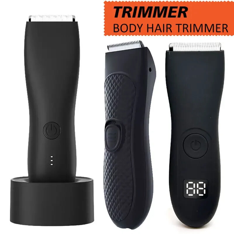 ผู้ชายไฟฟ้าขาหนีบผม Trimmer ผม Pubic Trimmer Body Grooming Clipper สำหรับชายบิกินี่เครื่องกำจัดขนเครื่องโกนหนวดมีดโกน